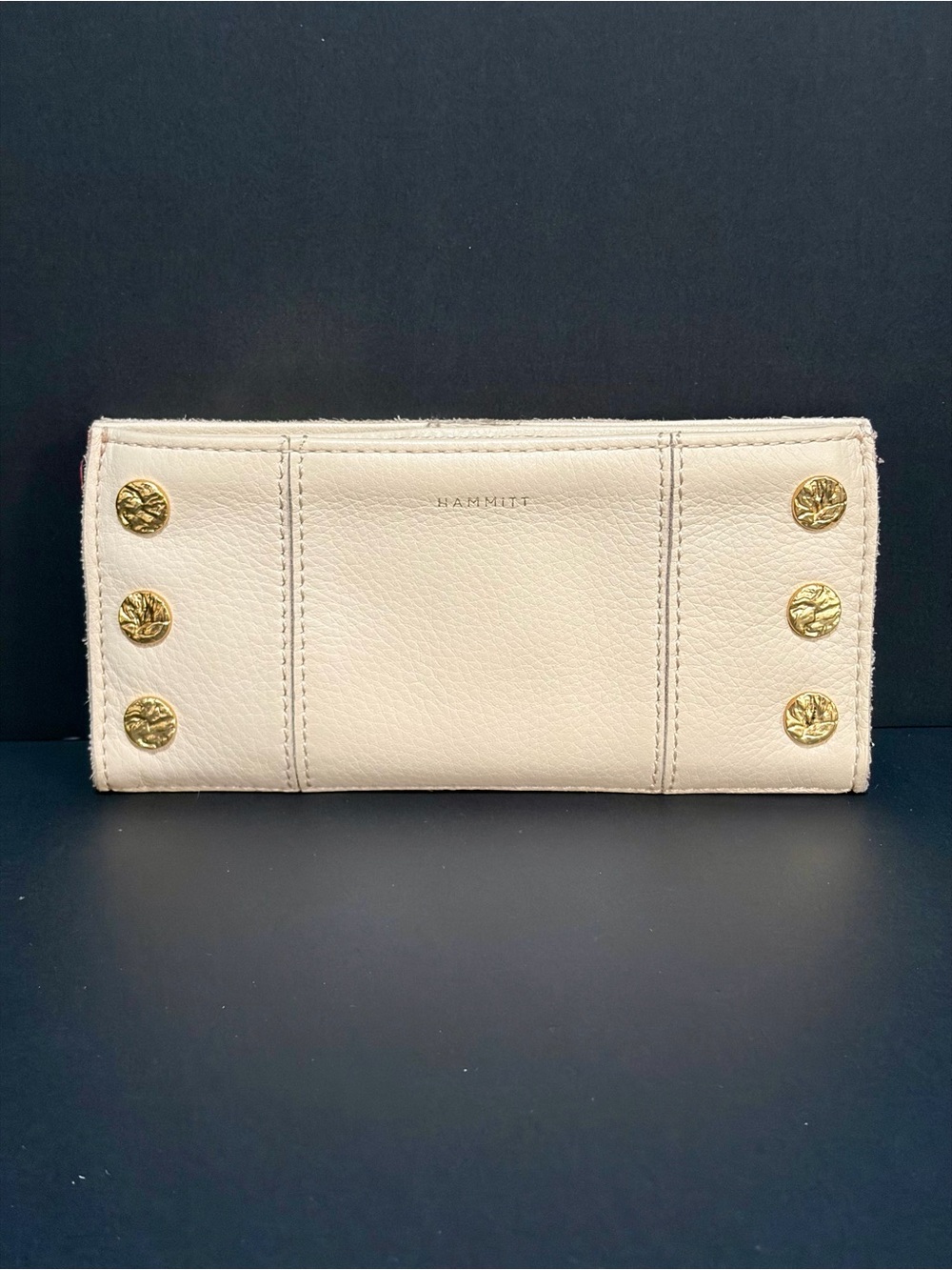 Hammitt 110 North Wallet In Superbloom Pink/Brushed Gold/Hammered Rivets